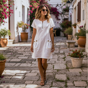 Hanna | Leinenmix-Sommerkleid