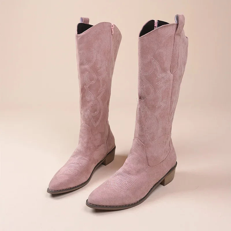 Gestickte Westernstiefel