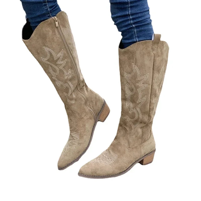Westernstiefel mit Muster