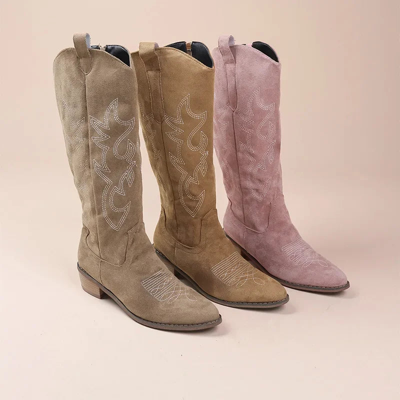 Gestickte Westernstiefel