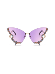 Cleo | Schmetterlings-Sonnenbrille mit Glamour-Look