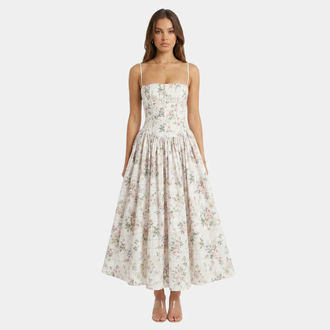 Oriane Kleid mit Blumenmuster
