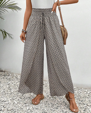 Lizzy | Hose mit weitem Bein und Geometrie-Druck