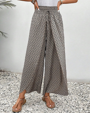 Lizzy | Hose mit weitem Bein und Geometrie-Druck