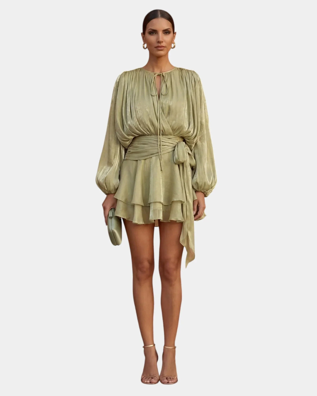 Aude Kleid mit Rüschen