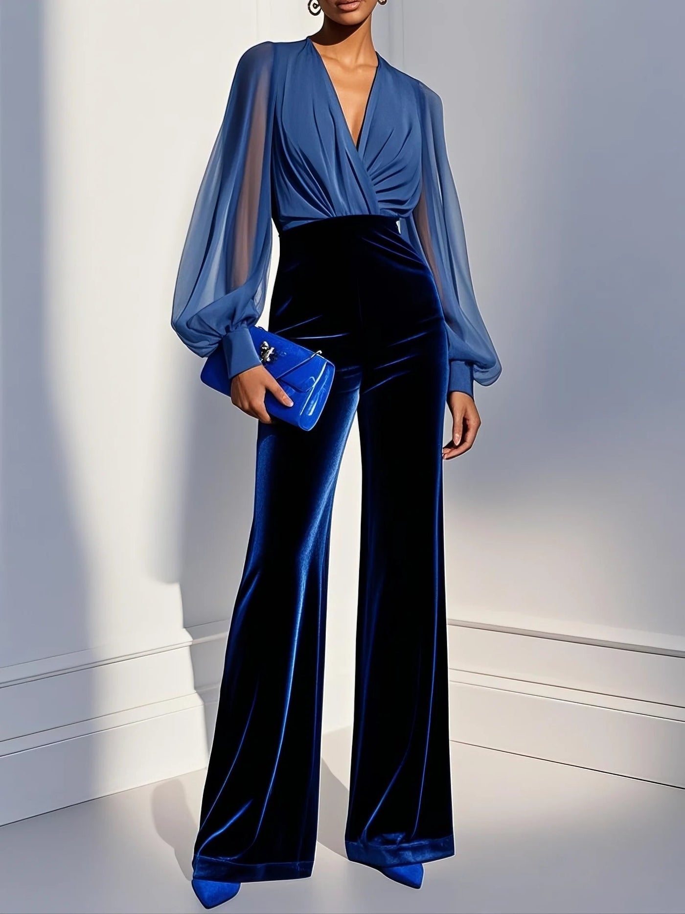Celeste Samt Jumpsuit