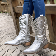 Westernstiefel mit Blockabsatz