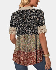 Évania Bluse mit Blumenmuster