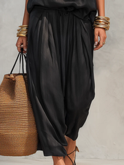 Serena Halter Neck Top und Faltenhose Set