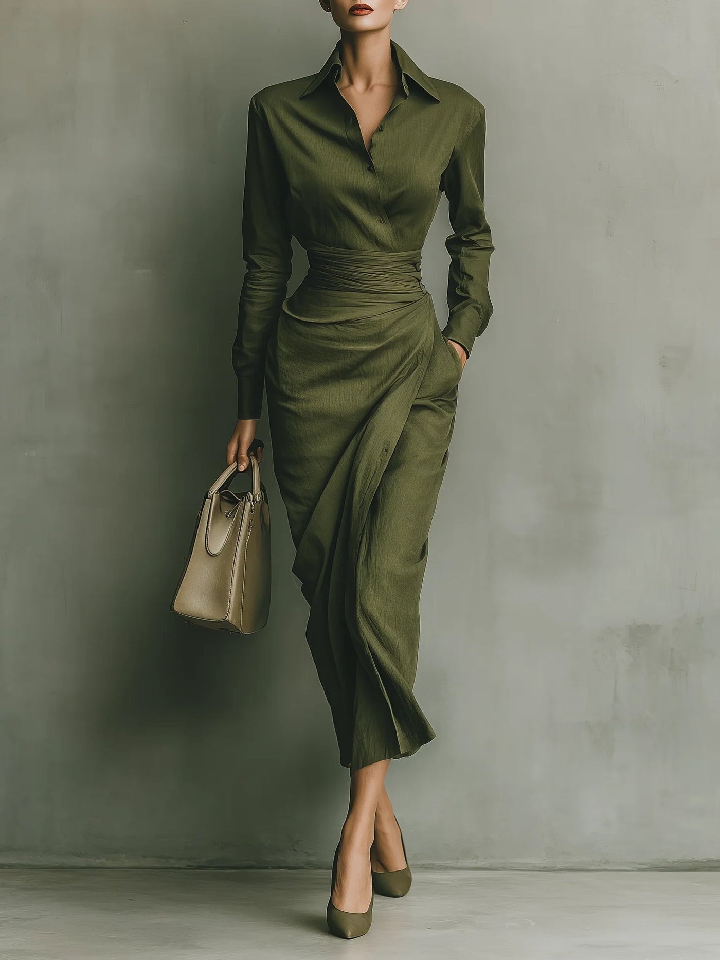 Caterina | Elegantes, figurbetontes Maxikleid