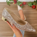 Pumps mit Glitzerdetails