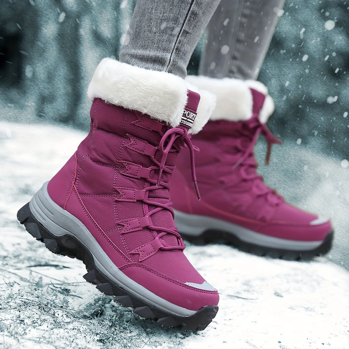 Stiefel mit Schnürung