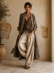 Linnea | Elegantes 3-teiliges Leinen-Set