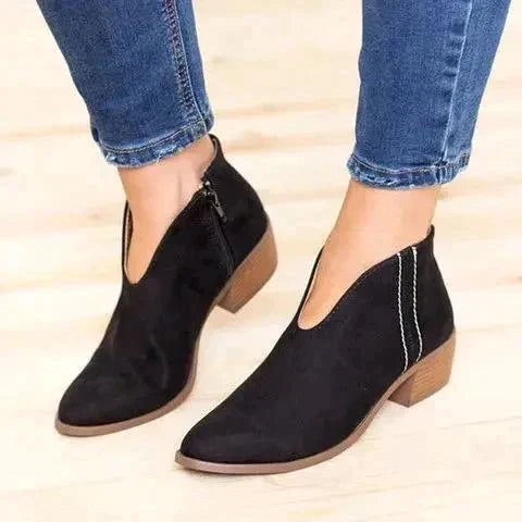 Stiefeletten mit Leopardenmuster