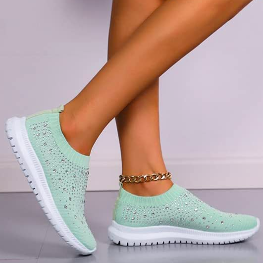 Sneaker mit Glitzerdetails