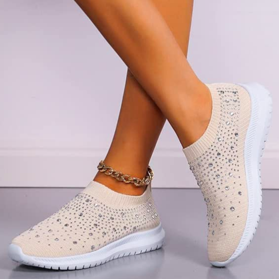 Sneaker mit Glitzerdetails