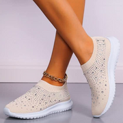 Sneaker mit Glitzerdetails
