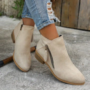 Dani | Trendige Wildlederstiefel mit Absatz