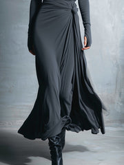 Gabriella | Langes Kleid mit seitlichem Knoten