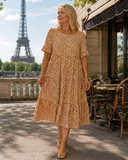 Belzamine Kleid mit Punktmuster