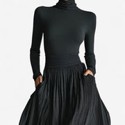Alessia | Hochtailliertes Maxikleid