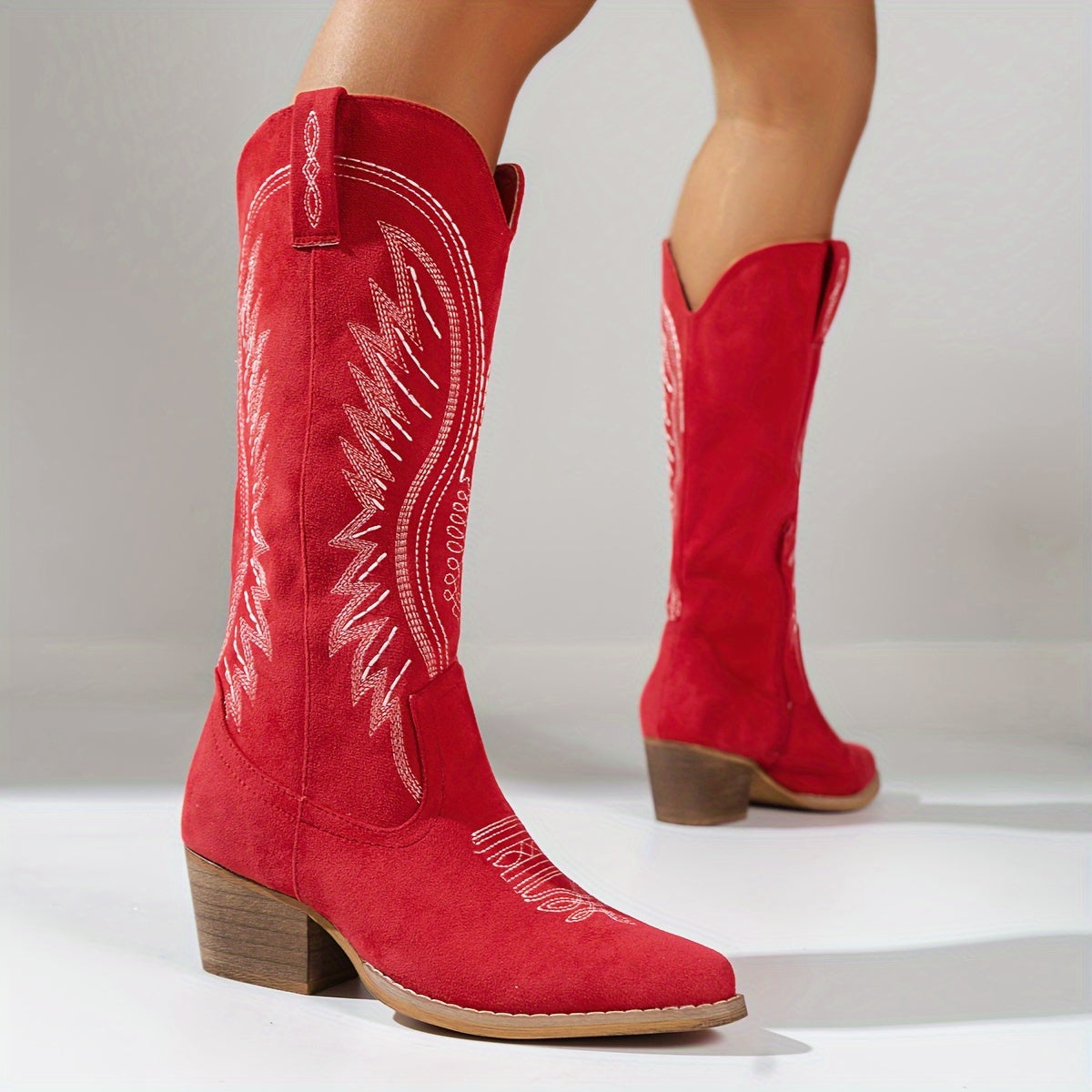 Gestickte Westernstiefel