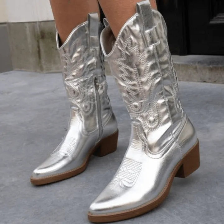 Westernstiefel mit Reißverschluss