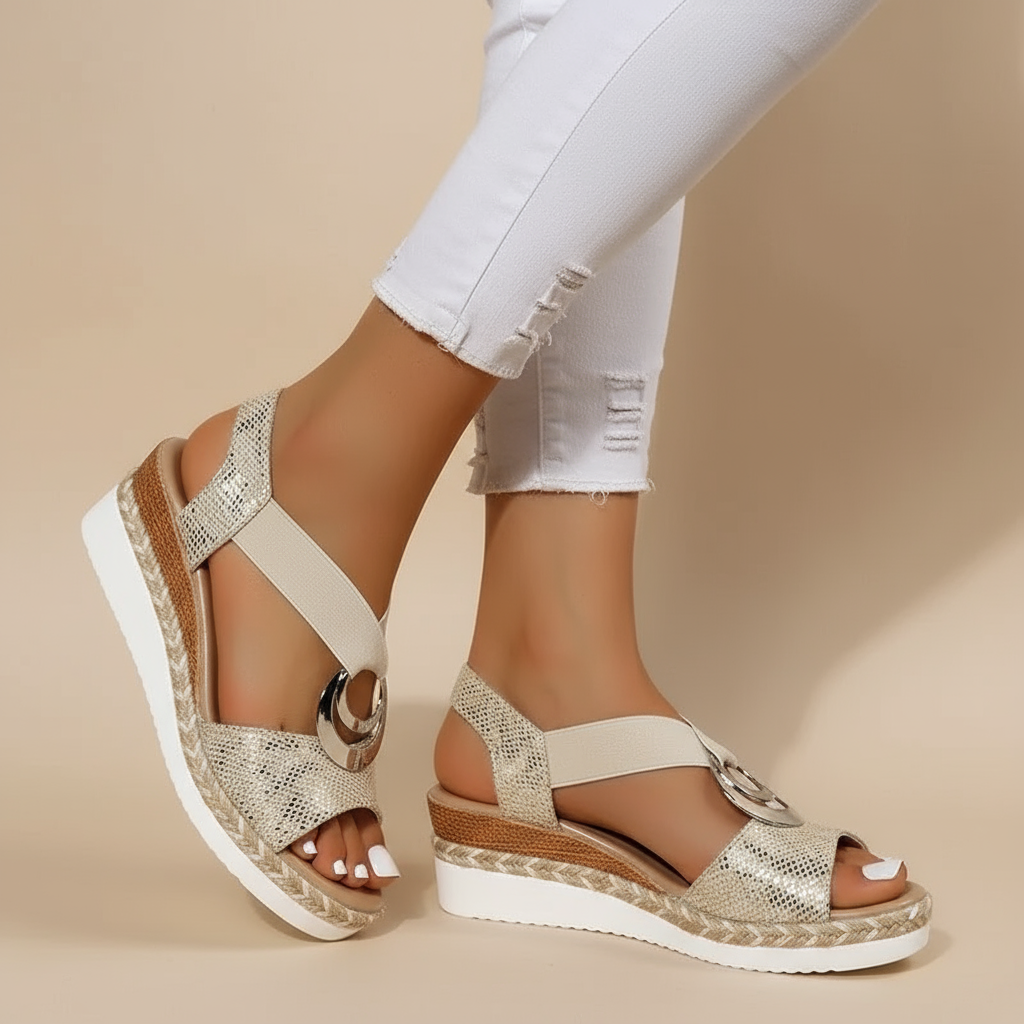 Myla | Elegante Plateausandale für Damen