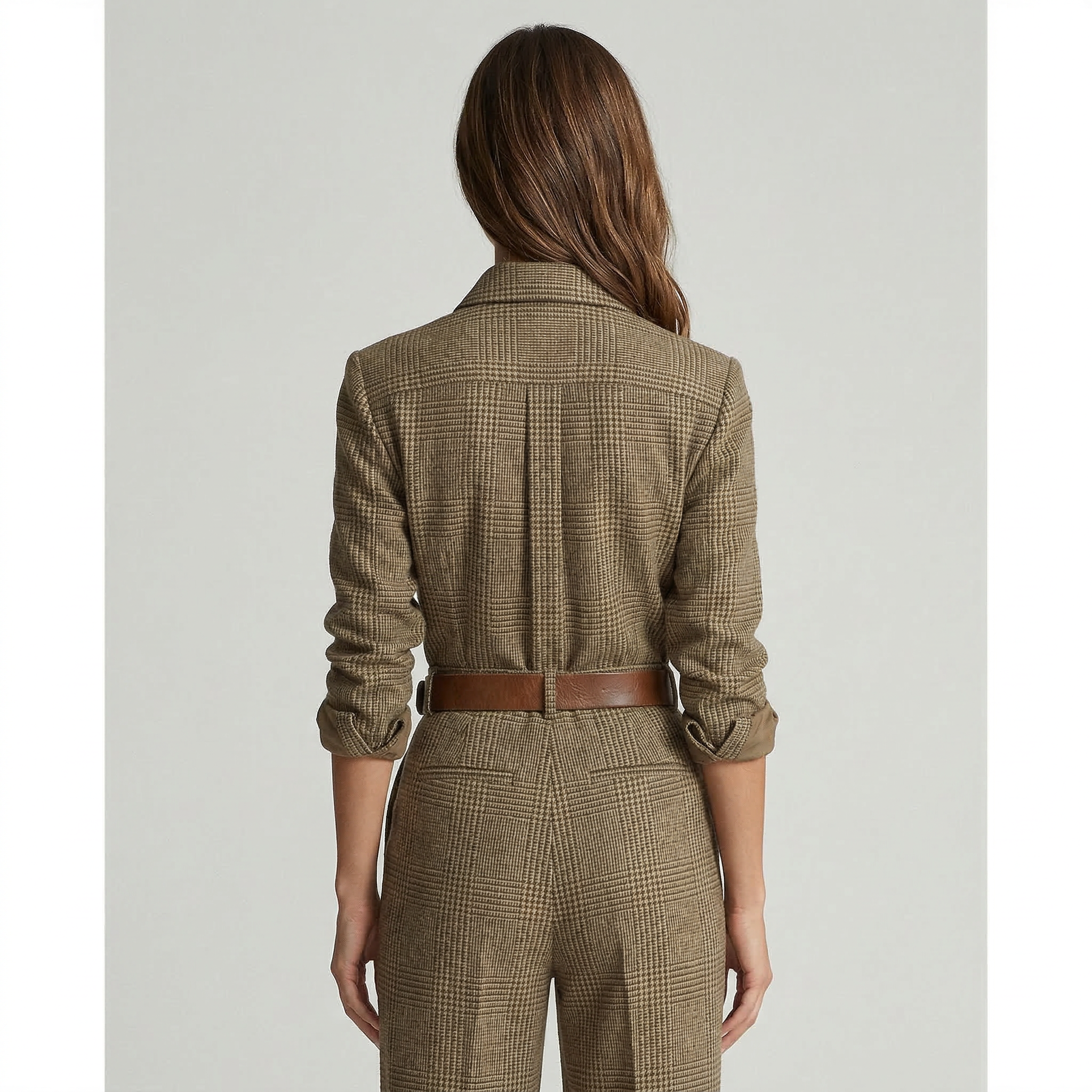 Celia | Karierter Jumpsuit mit Raffinierten Details