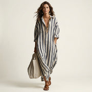 Carra | Gestreiftes Maxikleid