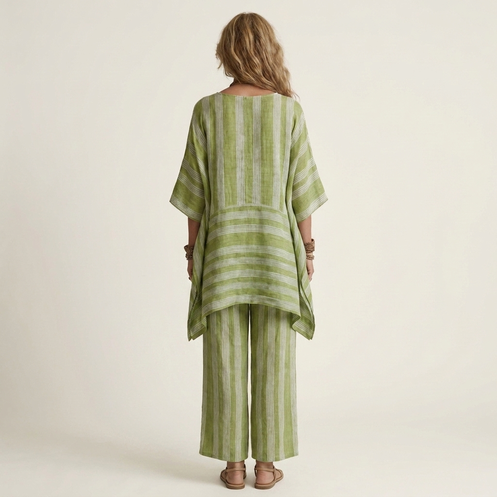 Kiara | Zweiteiliges gestreiftes Set