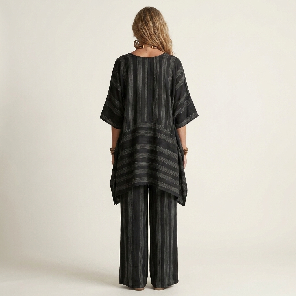 Kiara | Zweiteiliges gestreiftes Set