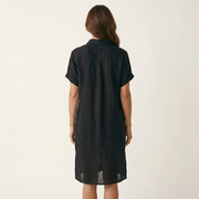 Nidalie | Midi Hemdkleid mit aufgerollten Ärmeln