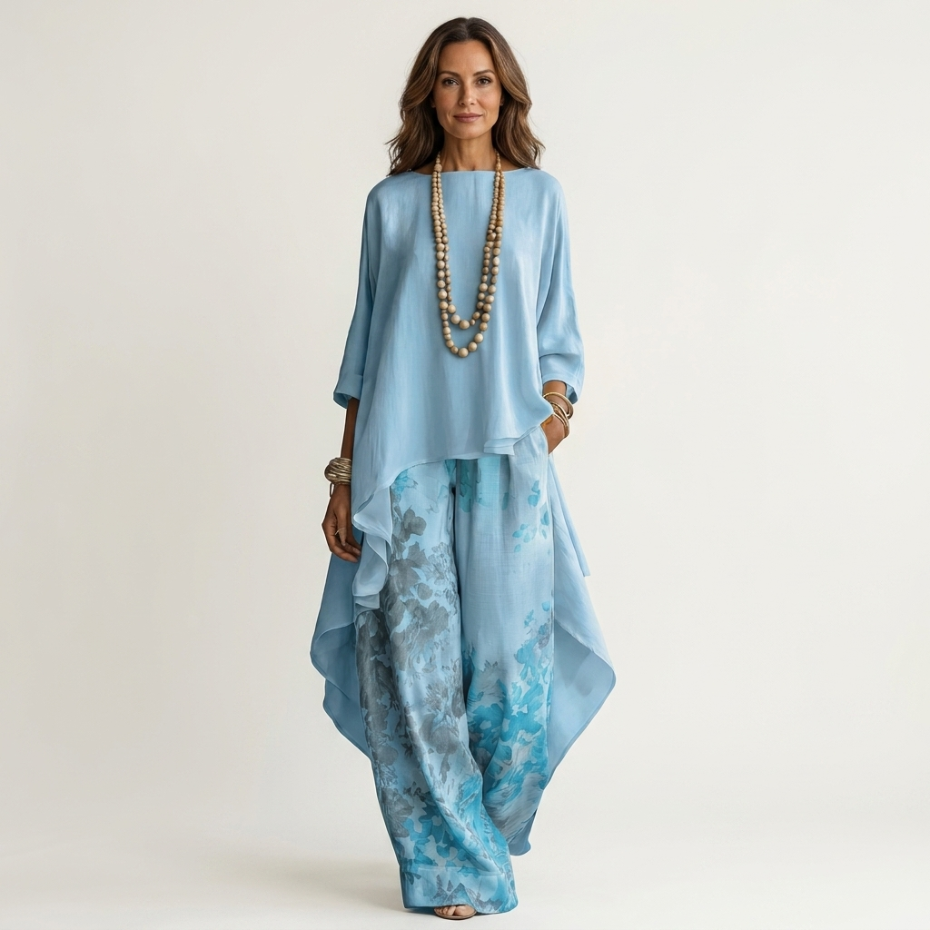 Cariola | Zweiteiliges Set mit Asymmetrischer Tunika