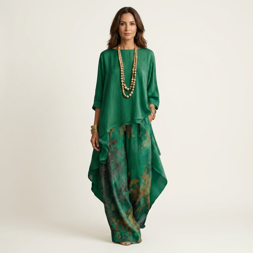 Cariola | Zweiteiliges Set mit Asymmetrischer Tunika