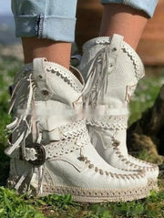 Fransige Stiefeletten