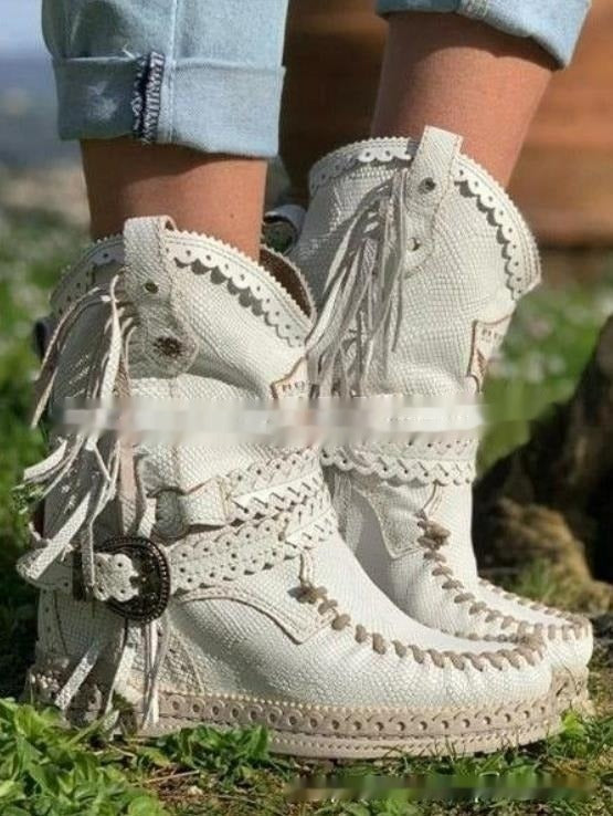 Fransige Stiefeletten