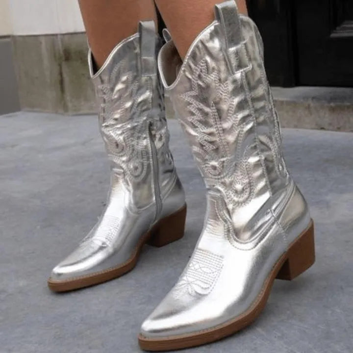 Westernstiefel mit Reißverschluss