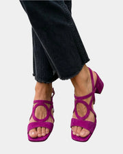 Guillelmine Sandalen mit eckiger Zehenpartie