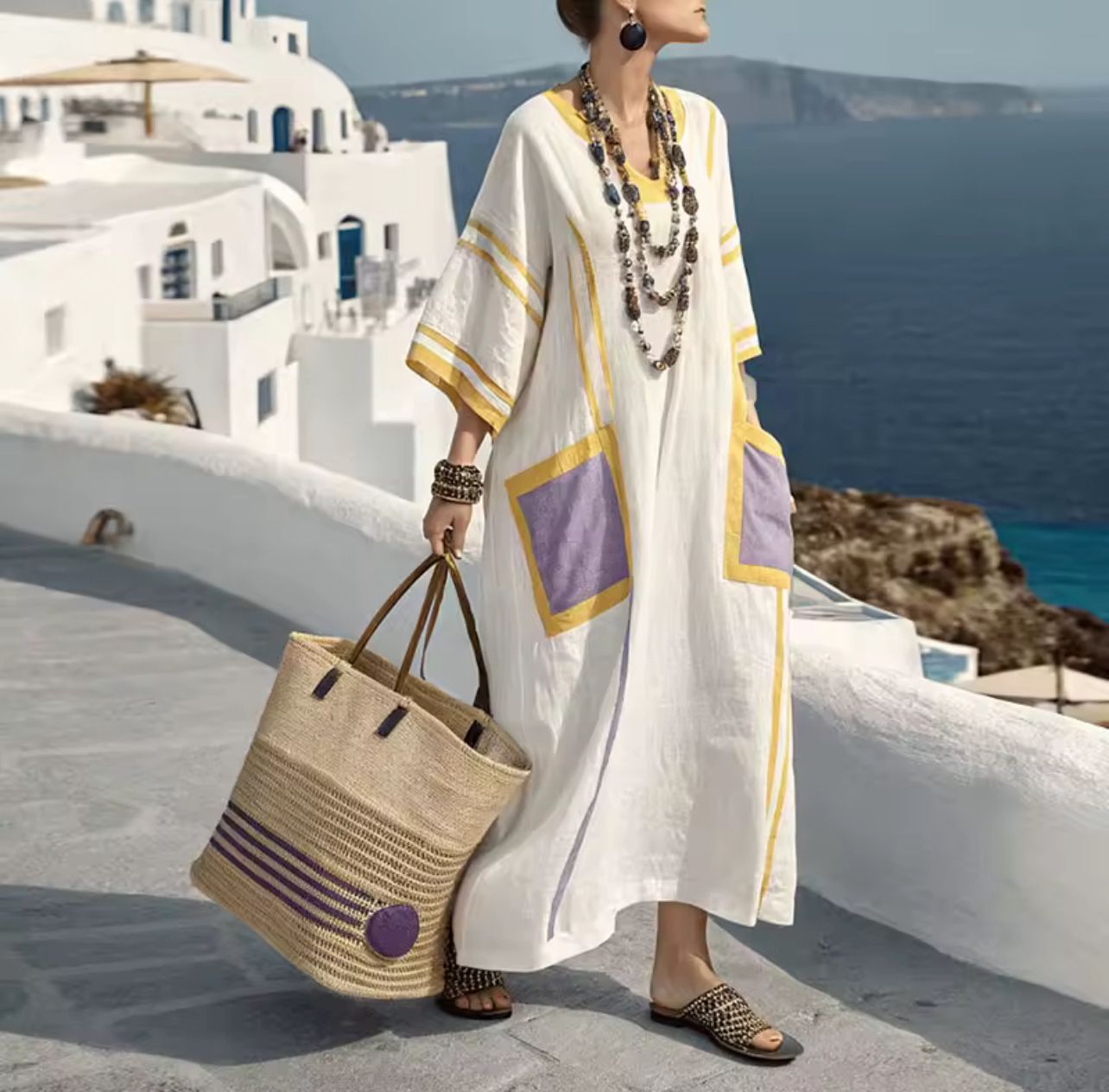 Mia | Elegantes Maxikleid für einen Stilvollen Sommerlook