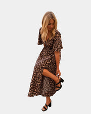 Cassilda Kleid mit Leopardenmuster