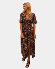 Cassilda Kleid mit Leopardenmuster