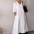 Kyra | Bequemes Kleid mit V-Ausschnitt