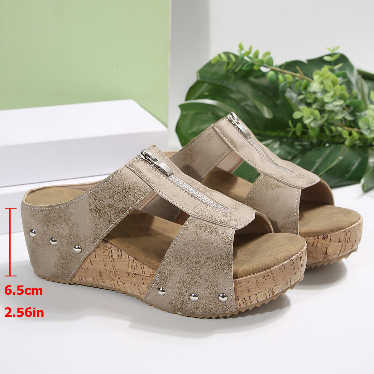 Gigi | Stylische Keilsandale mit Komfort-Sohle