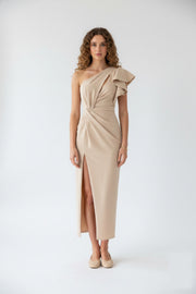 Alina | Fließendes Abend-Maxikleid