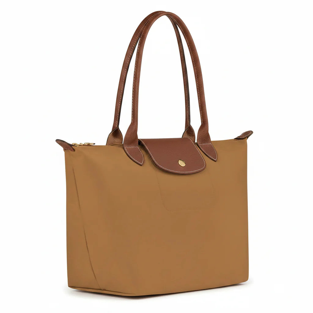 Mila | Klassische Tote Bag mit Lederbesatz
