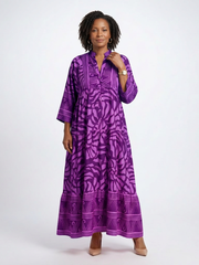Marielle | Knopf-Front Midi-Kleid