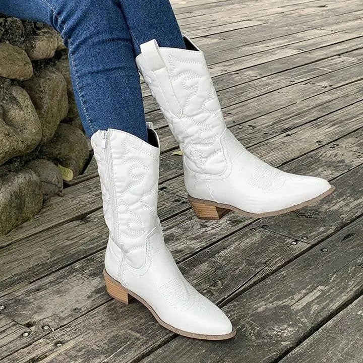 Westernstiefel mit Reißverschluss