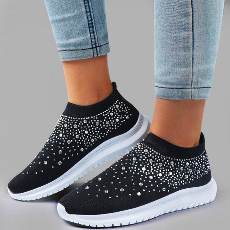 Sneaker mit Glitzerdetails