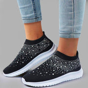 Sneaker mit Glitzerdetails